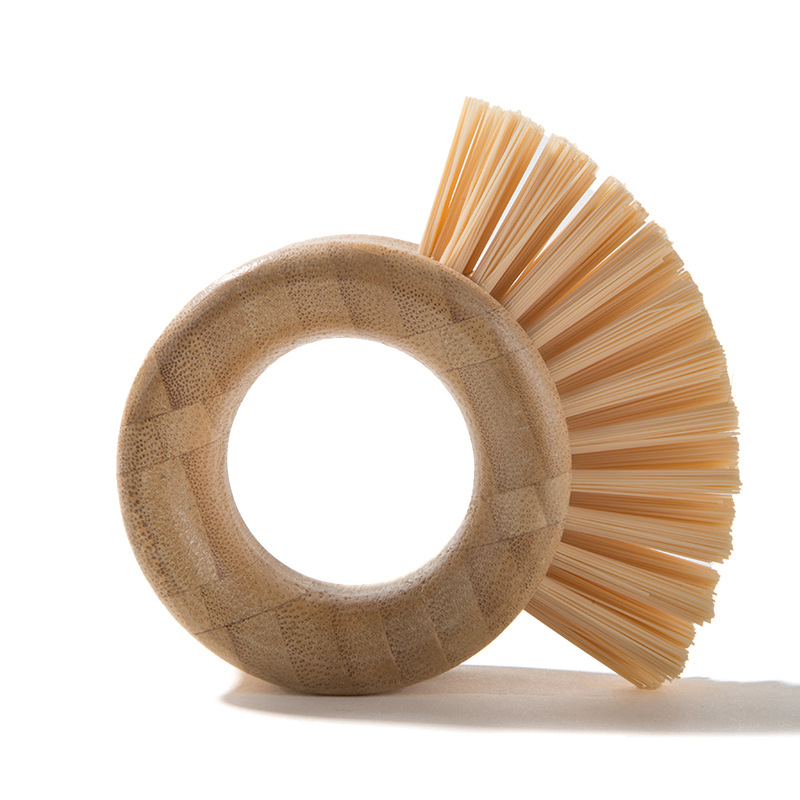 Dish Brush Bamboo - Bamboo Dish Scrub Brushes Wooden Scrubbers