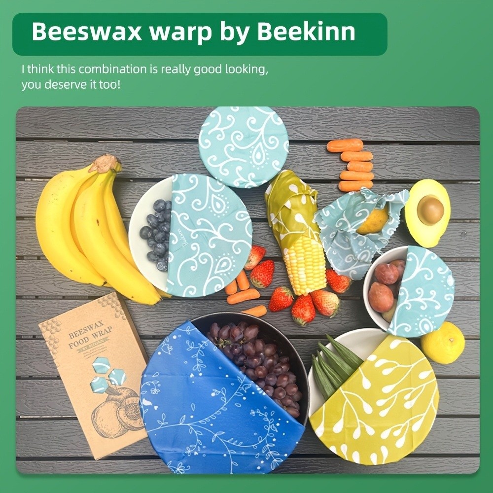 9pcs Multi Size Beeswax Food W - Beeswax Food Cover ulasan dan harga