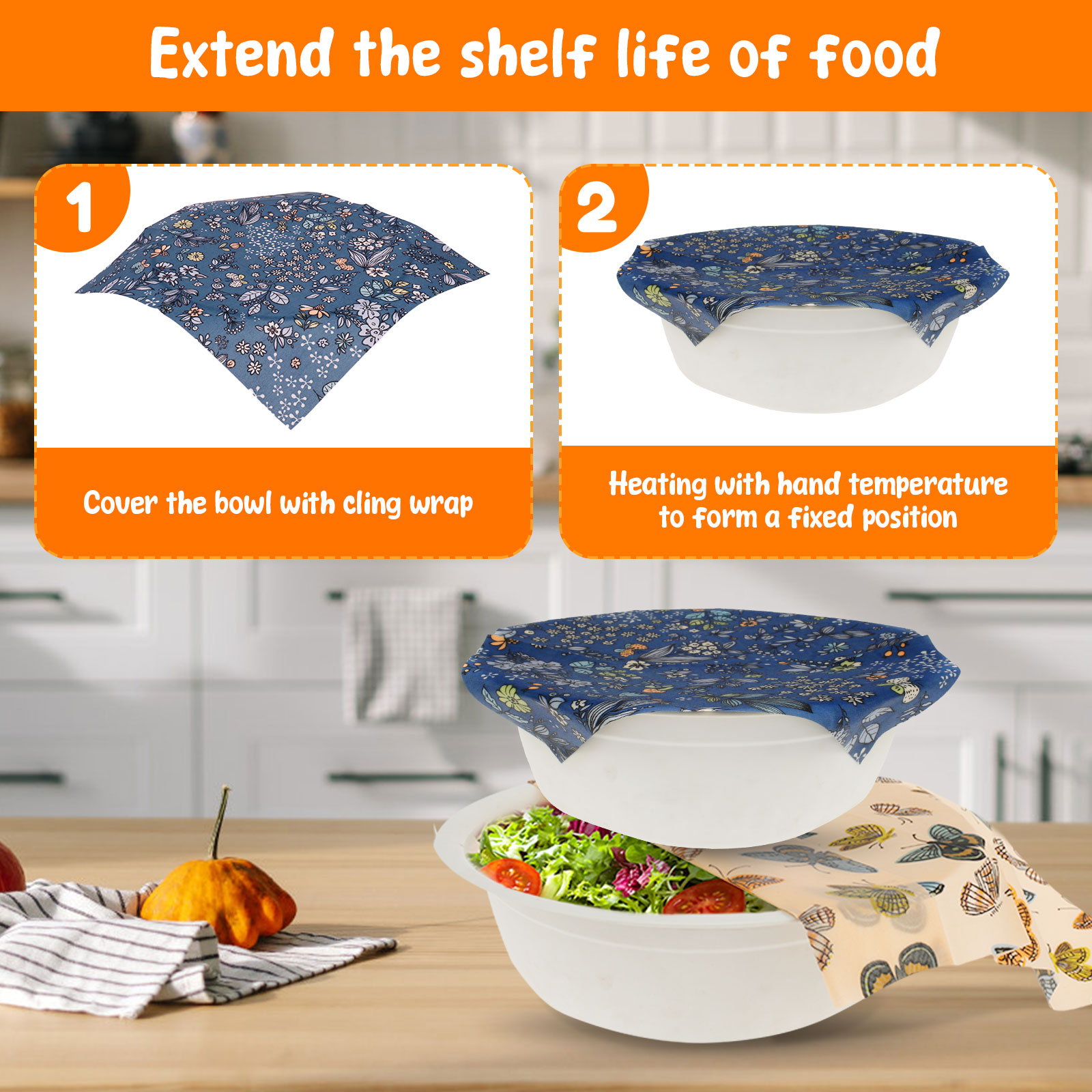 11 Pcs Beeswax Food Wrap Set R - Beeswax Food Cover ulasan dan harga