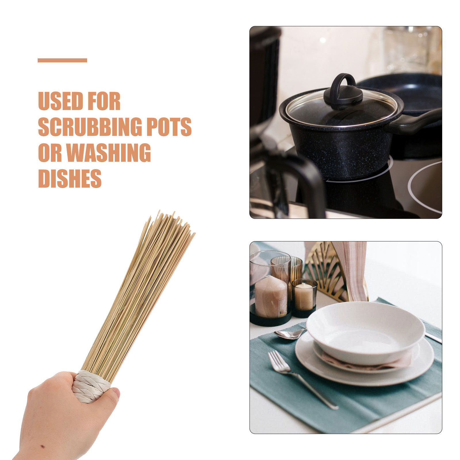 2 Pcs Cleaning Products Brush  - Dish Brush Bamboo ulasan dan harga