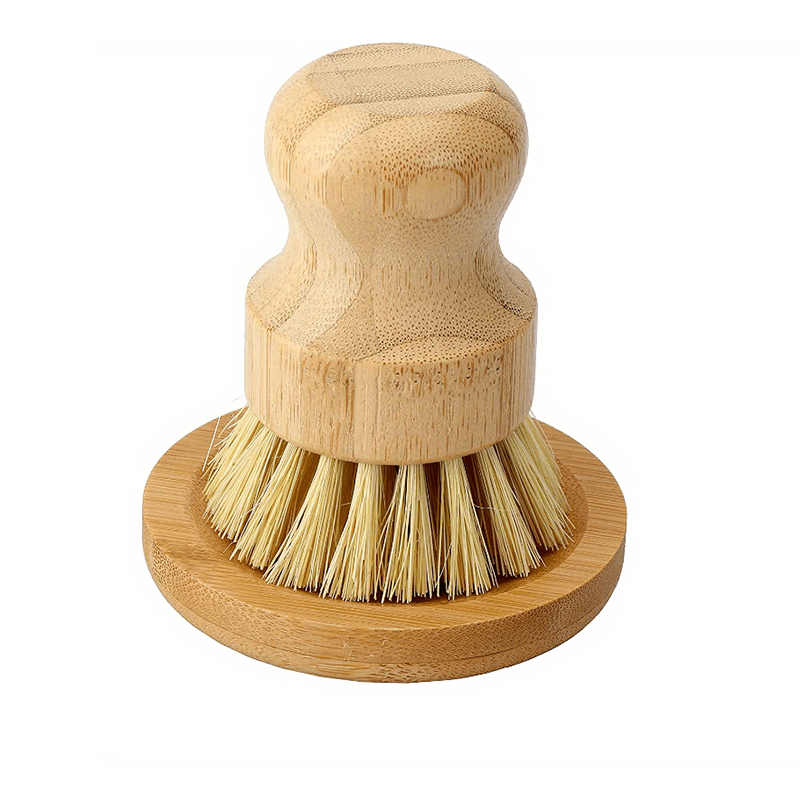 1 Set Bamboo Dish Scrub Brush  - Dish Brush Bamboo ulasan dan harga