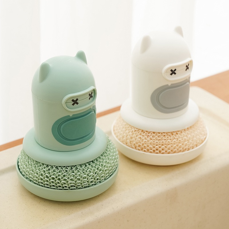Kitchen Cartoon Press Bottle B - Dish Brush Bamboo ulasan dan harga