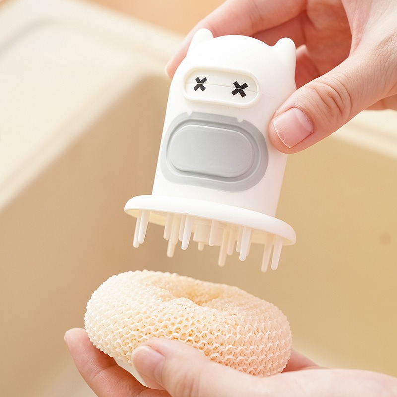 Kitchen Cartoon Press Bottle B - Dish Brush Bamboo ulasan dan harga