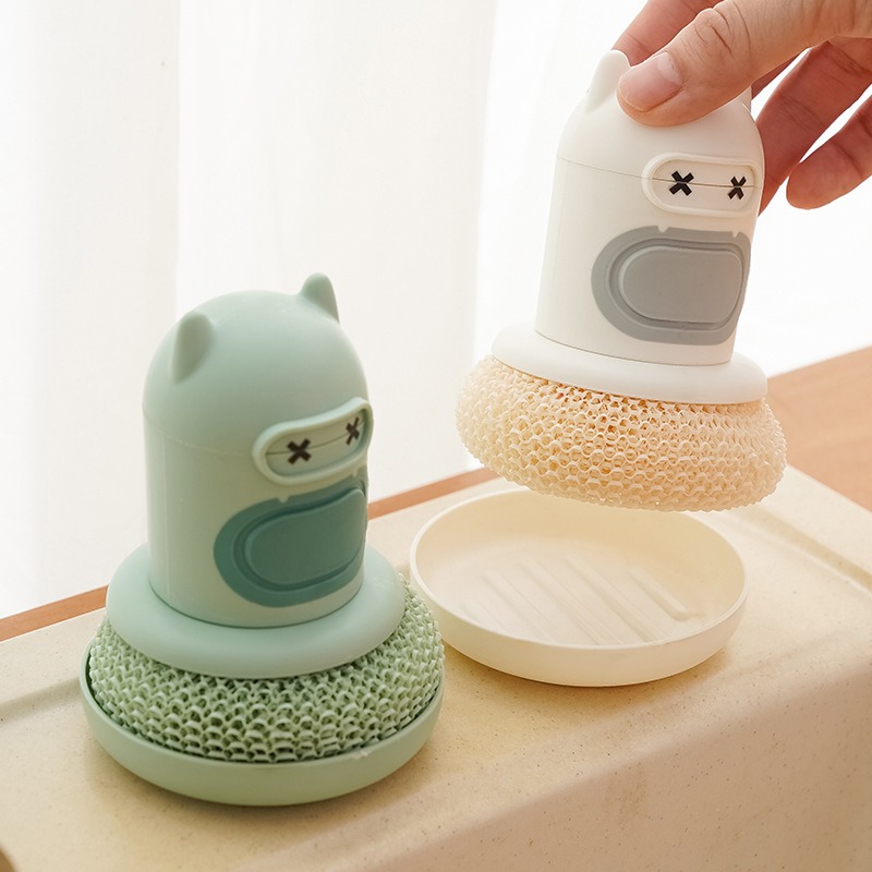Kitchen Cartoon Press Bottle B - Dish Brush Bamboo ulasan dan harga