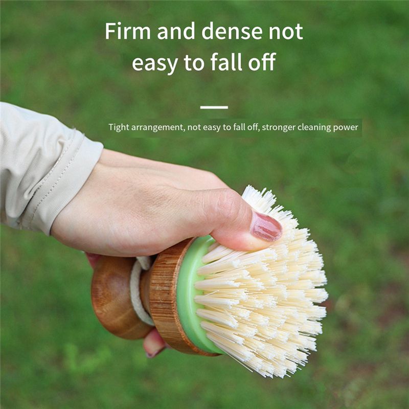 AC76-2 Pack Kitchen Cleaning B - Dish Brush Bamboo ulasan dan harga