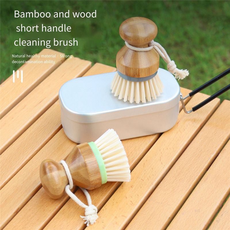 AC76-2 Pack Kitchen Cleaning B - Dish Brush Bamboo ulasan dan harga