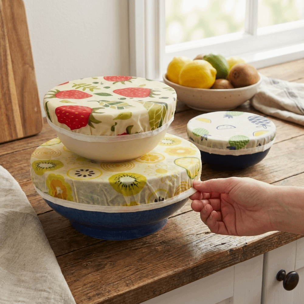 Anti Dust Beeswax Cloth Bowl C - Beeswax Food Cover ulasan dan harga