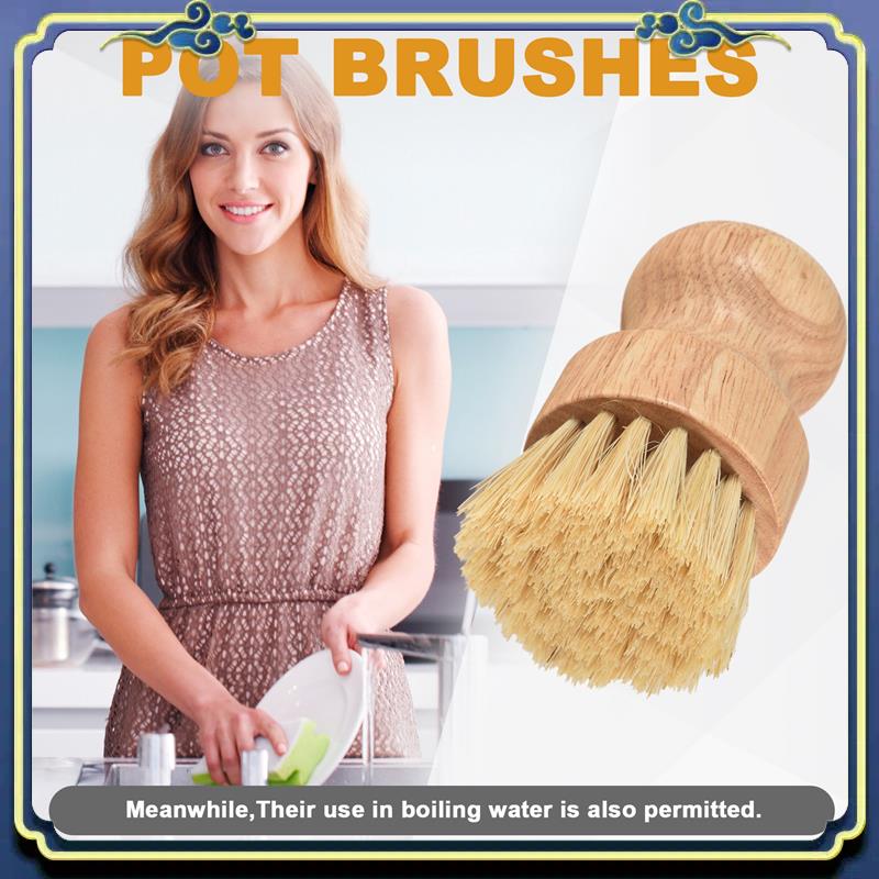 A56P-Bamboo Dish Brush 2Pcs Ba - Dish Brush Bamboo ulasan dan harga