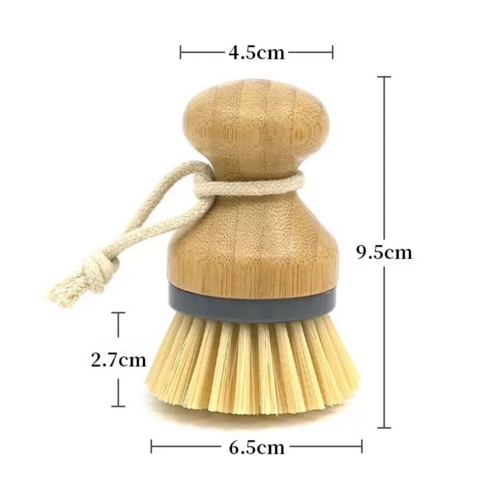 Dishwashing Brush, Natural Bam - Dish Brush Bamboo ulasan dan harga