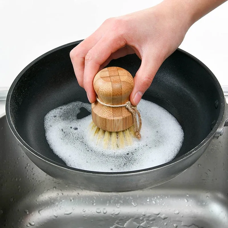 Bamboo Dish Scrub Brushes, Kit - Dish Brush Bamboo ulasan dan harga