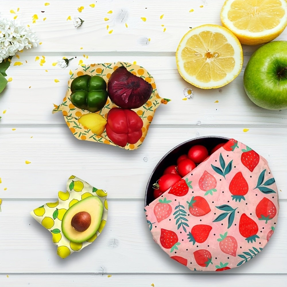 9pcs Multi Size Beeswax Food W - Beeswax Food Cover ulasan dan harga