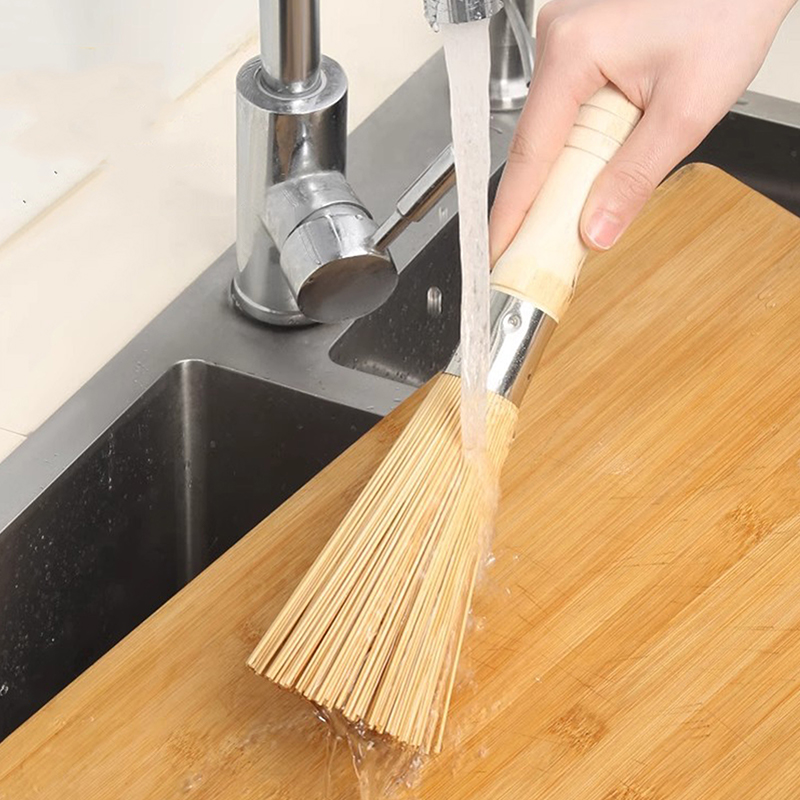 Natural Bamboo Pot Brush Long  - Dish Brush Bamboo ulasan dan harga