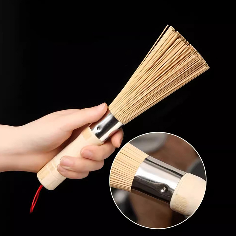 Natural Bamboo Pot Brush Long  - Dish Brush Bamboo ulasan dan harga