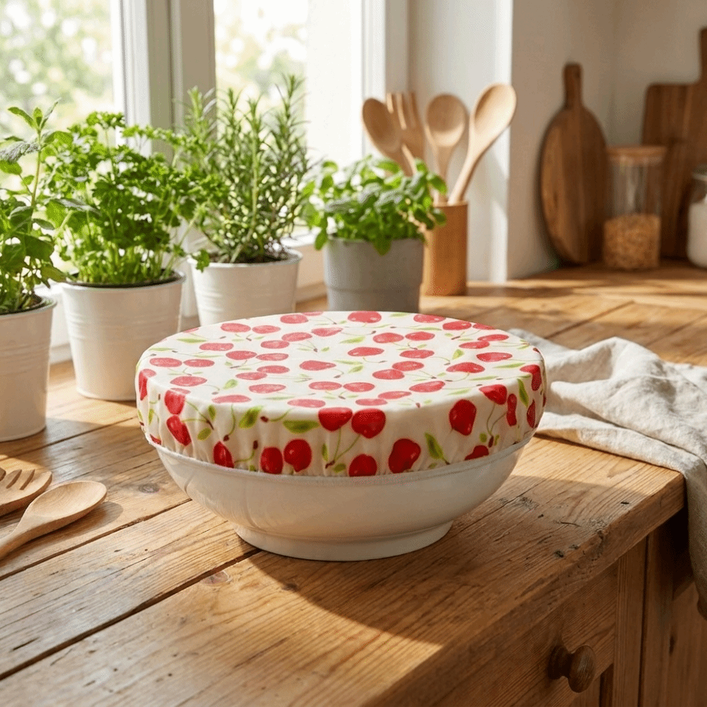 Anti Dust Beeswax Cloth Bowl C - Beeswax Food Cover ulasan dan harga